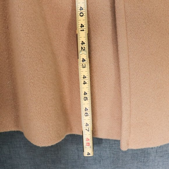 Switzer's Vintage Wrap Coat Womens M - XL 100% Wool Rabbit Fur Shawl Collar - Picture 8 of 13